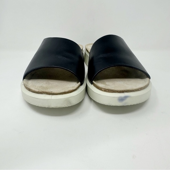 ECCO Corksphere Leather Slide Sandals - Picture 2 of 7